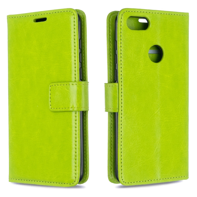 For Moto E6 Play Crazy Horse Texture Horizontal Flip Leather Case with Holder & Card Slots & Wallet & Photo Frame