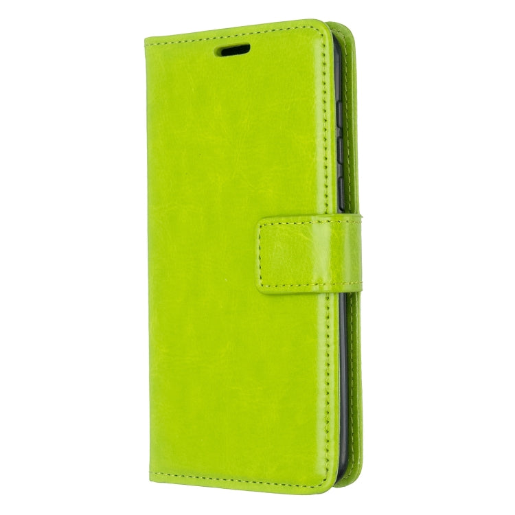 For Moto E6 Play Crazy Horse Texture Horizontal Flip Leather Case with Holder & Card Slots & Wallet & Photo Frame