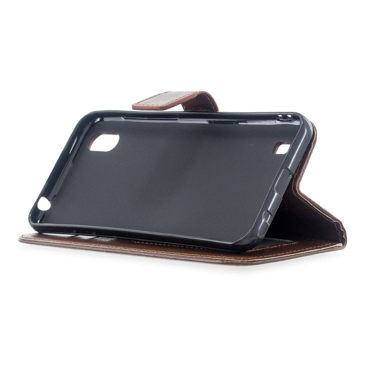 For ZTE Blade A7 2019 Crazy Horse Texture Horizontal Flip Leather Case with Holder & Card Slots & Wallet & Photo Frame