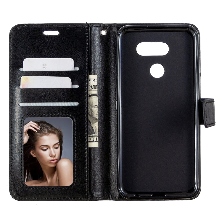 For LG K40S Crazy Horse Texture Horizontal Flip Leather Case with Holder & Card Slots & Wallet & Photo Frame