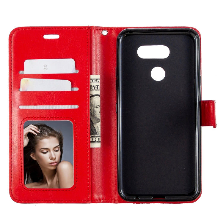 For LG K40S Crazy Horse Texture Horizontal Flip Leather Case with Holder & Card Slots & Wallet & Photo Frame