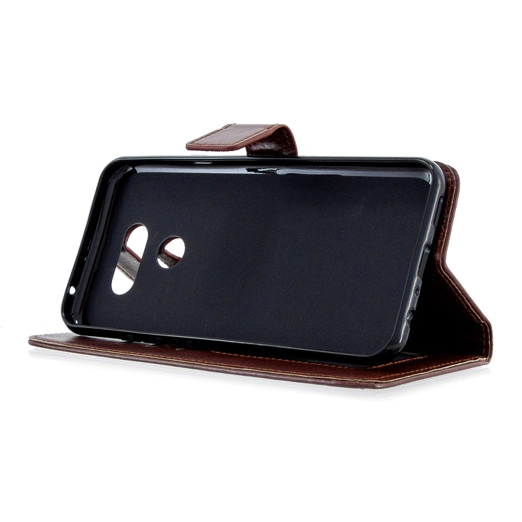 For LG K40S Crazy Horse Texture Horizontal Flip Leather Case with Holder & Card Slots & Wallet & Photo Frame