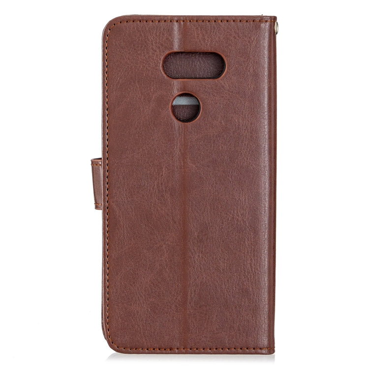 For LG K40S Crazy Horse Texture Horizontal Flip Leather Case with Holder & Card Slots & Wallet & Photo Frame