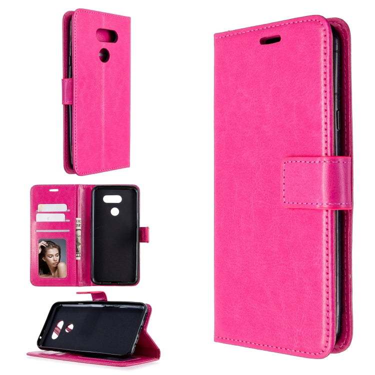 For LG K40S Crazy Horse Texture Horizontal Flip Leather Case with Holder & Card Slots & Wallet & Photo Frame