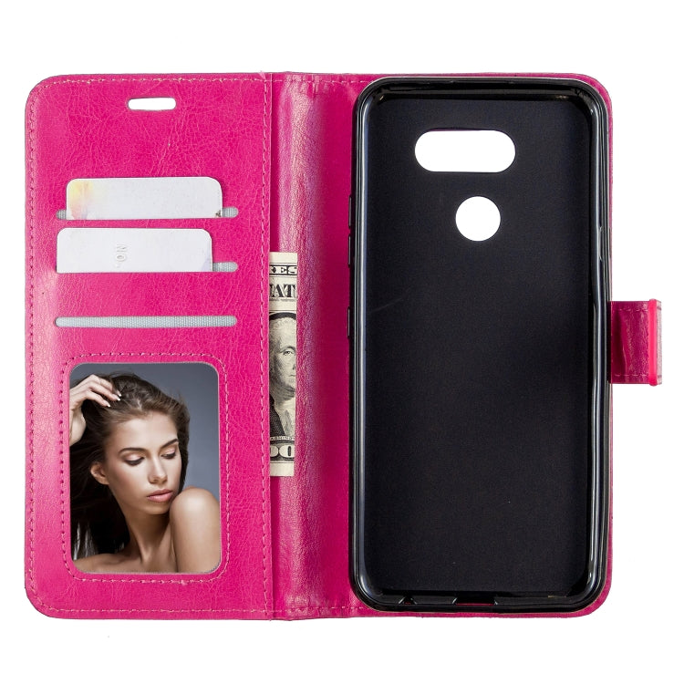 For LG K40S Crazy Horse Texture Horizontal Flip Leather Case with Holder & Card Slots & Wallet & Photo Frame