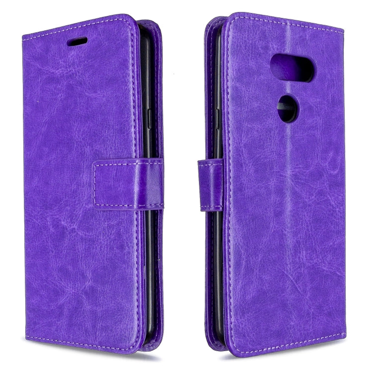 For LG K40S Crazy Horse Texture Horizontal Flip Leather Case with Holder & Card Slots & Wallet & Photo Frame