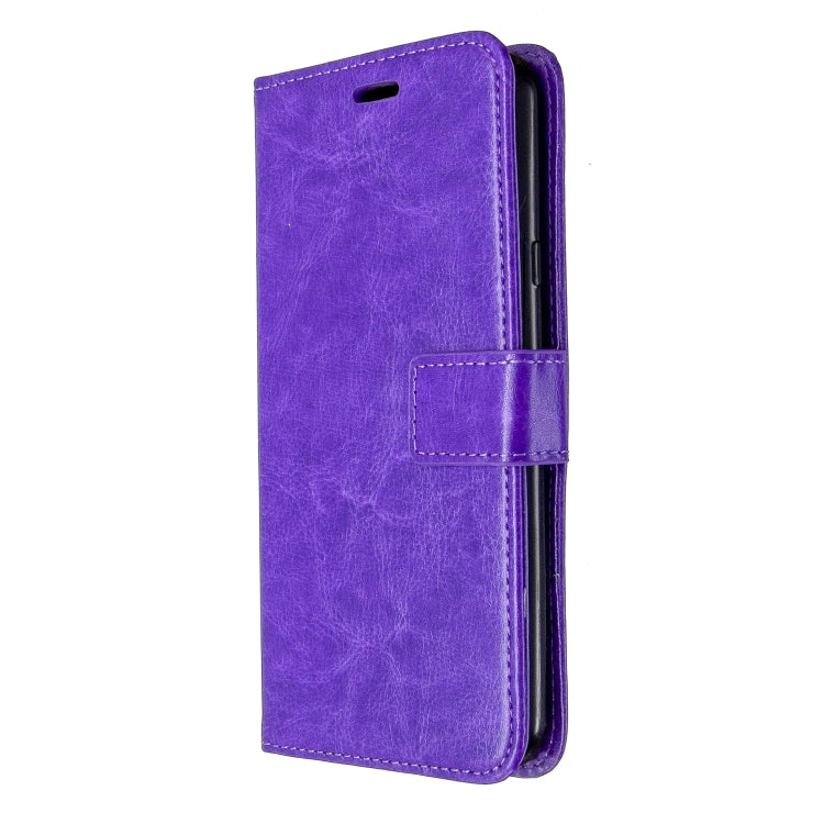 For LG K40S Crazy Horse Texture Horizontal Flip Leather Case with Holder & Card Slots & Wallet & Photo Frame