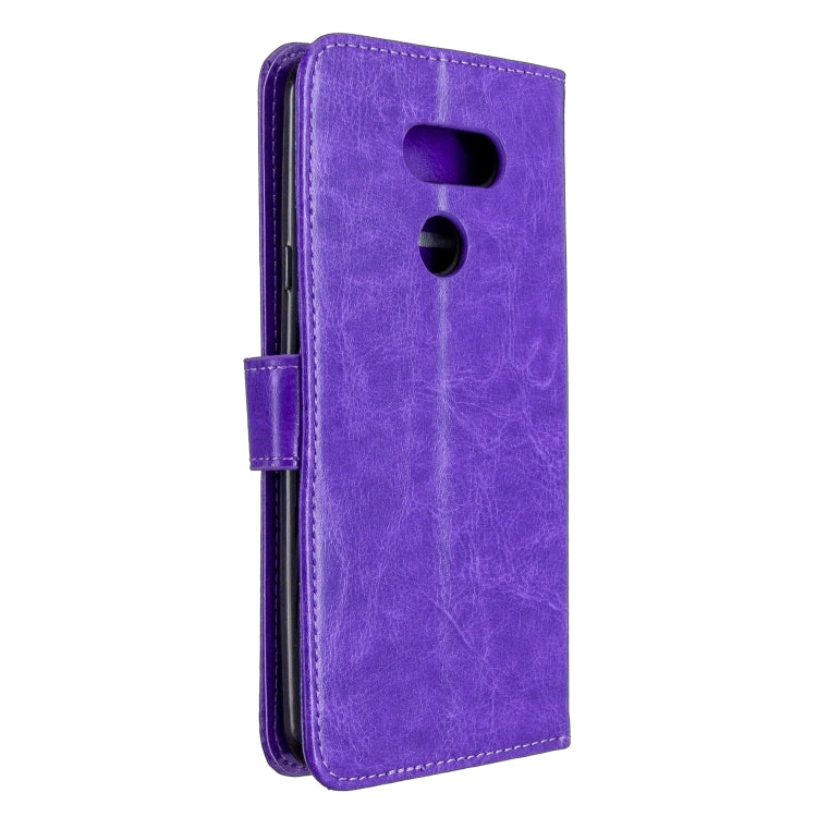 For LG K40S Crazy Horse Texture Horizontal Flip Leather Case with Holder & Card Slots & Wallet & Photo Frame