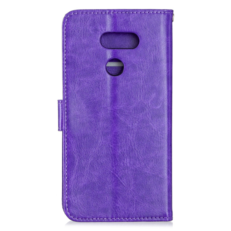 For LG K40S Crazy Horse Texture Horizontal Flip Leather Case with Holder & Card Slots & Wallet & Photo Frame
