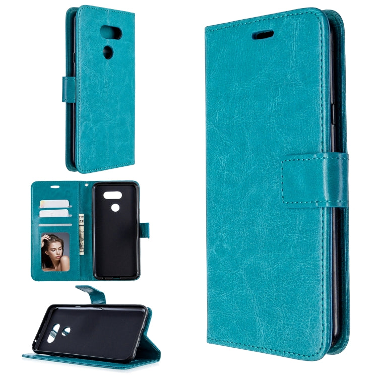 For LG K40S Crazy Horse Texture Horizontal Flip Leather Case with Holder & Card Slots & Wallet & Photo Frame
