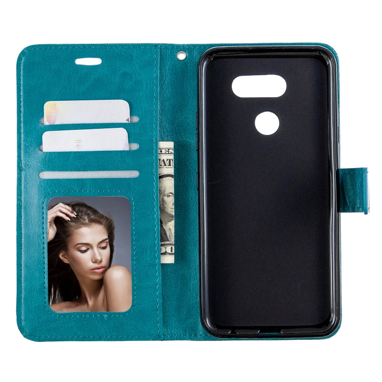 For LG K40S Crazy Horse Texture Horizontal Flip Leather Case with Holder & Card Slots & Wallet & Photo Frame
