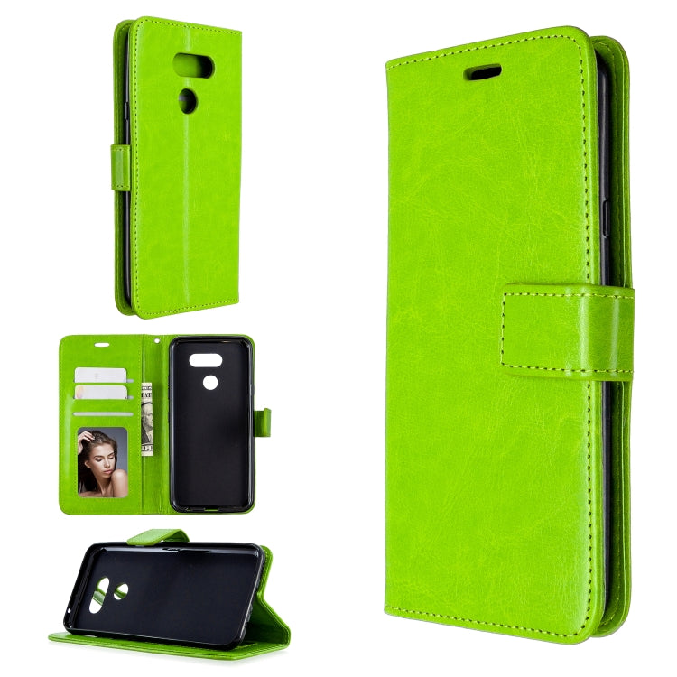 For LG K40S Crazy Horse Texture Horizontal Flip Leather Case with Holder & Card Slots & Wallet & Photo Frame