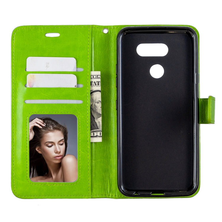 For LG K40S Crazy Horse Texture Horizontal Flip Leather Case with Holder & Card Slots & Wallet & Photo Frame