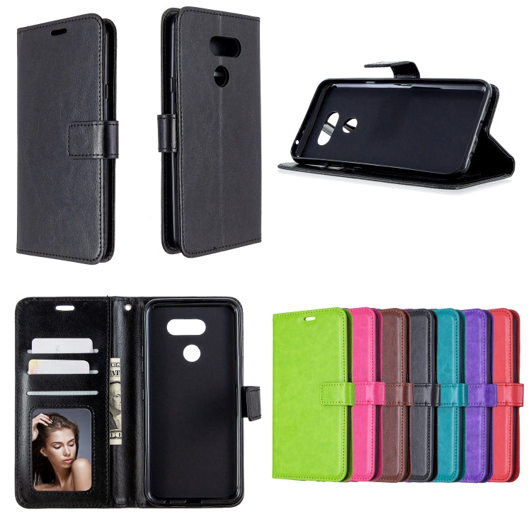 For LG K40S Crazy Horse Texture Horizontal Flip Leather Case with Holder & Card Slots & Wallet & Photo Frame