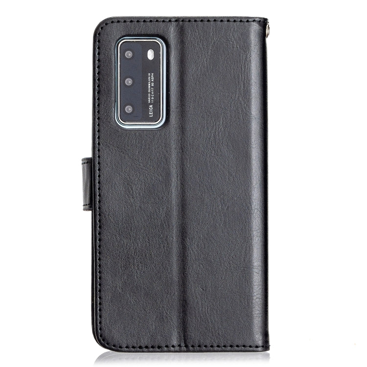 For Huawei P40 Crazy Horse Texture Horizontal Flip Leather Case with Holder & Card Slots & Wallet & Photo Frame