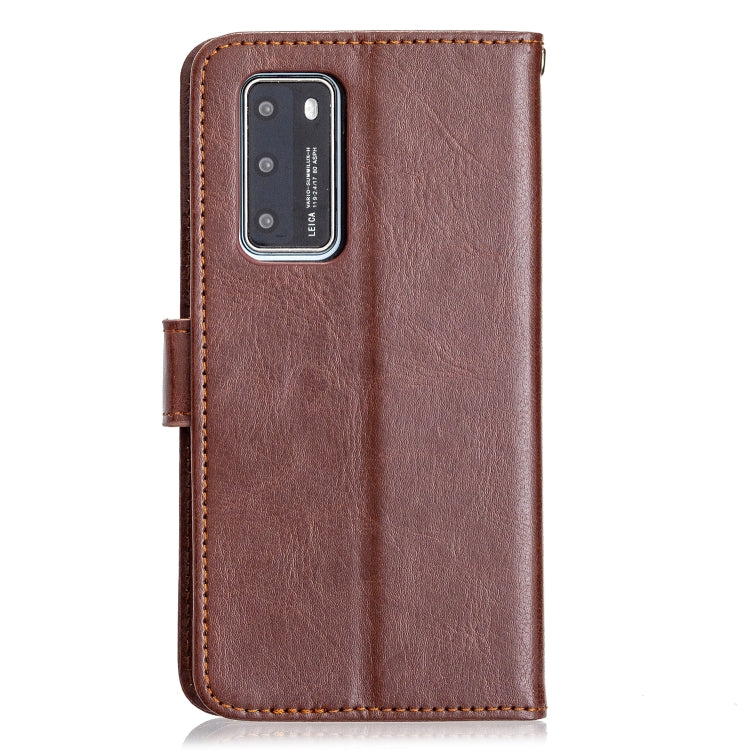 For Huawei P40 Crazy Horse Texture Horizontal Flip Leather Case with Holder & Card Slots & Wallet & Photo Frame