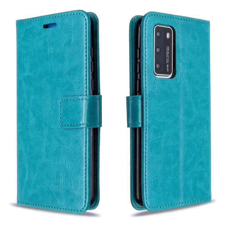 For Huawei P40 Crazy Horse Texture Horizontal Flip Leather Case with Holder & Card Slots & Wallet & Photo Frame