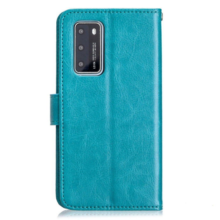 For Huawei P40 Crazy Horse Texture Horizontal Flip Leather Case with Holder & Card Slots & Wallet & Photo Frame