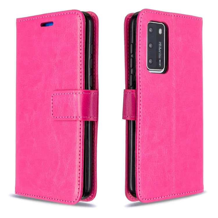 For Huawei P40 Crazy Horse Texture Horizontal Flip Leather Case with Holder & Card Slots & Wallet & Photo Frame