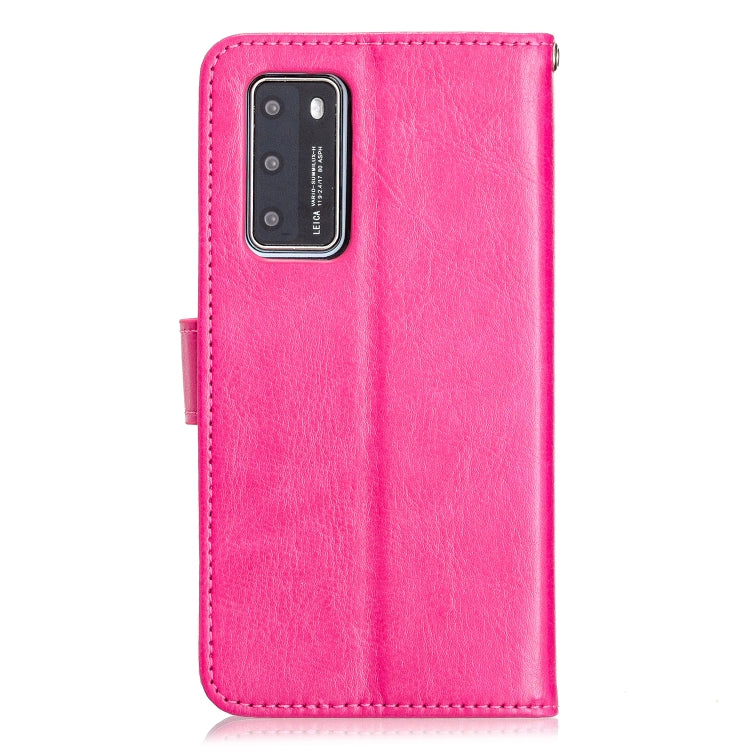 For Huawei P40 Crazy Horse Texture Horizontal Flip Leather Case with Holder & Card Slots & Wallet & Photo Frame