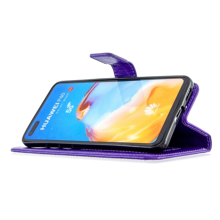 For Huawei P40 Crazy Horse Texture Horizontal Flip Leather Case with Holder & Card Slots & Wallet & Photo Frame