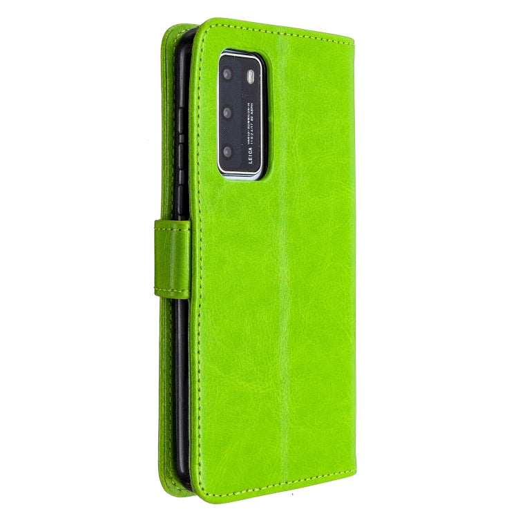 For Huawei P40 Crazy Horse Texture Horizontal Flip Leather Case with Holder & Card Slots & Wallet & Photo Frame
