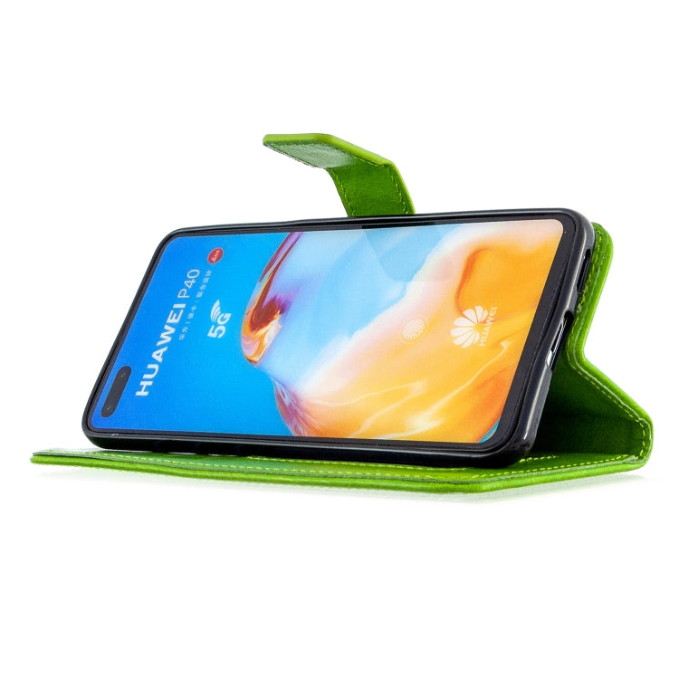 For Huawei P40 Crazy Horse Texture Horizontal Flip Leather Case with Holder & Card Slots & Wallet & Photo Frame