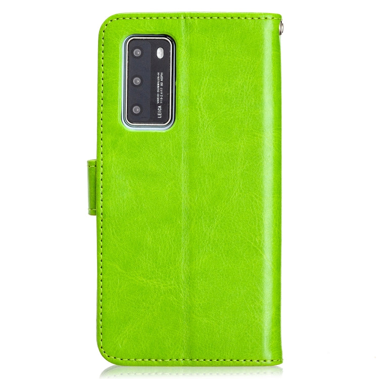 For Huawei P40 Crazy Horse Texture Horizontal Flip Leather Case with Holder & Card Slots & Wallet & Photo Frame