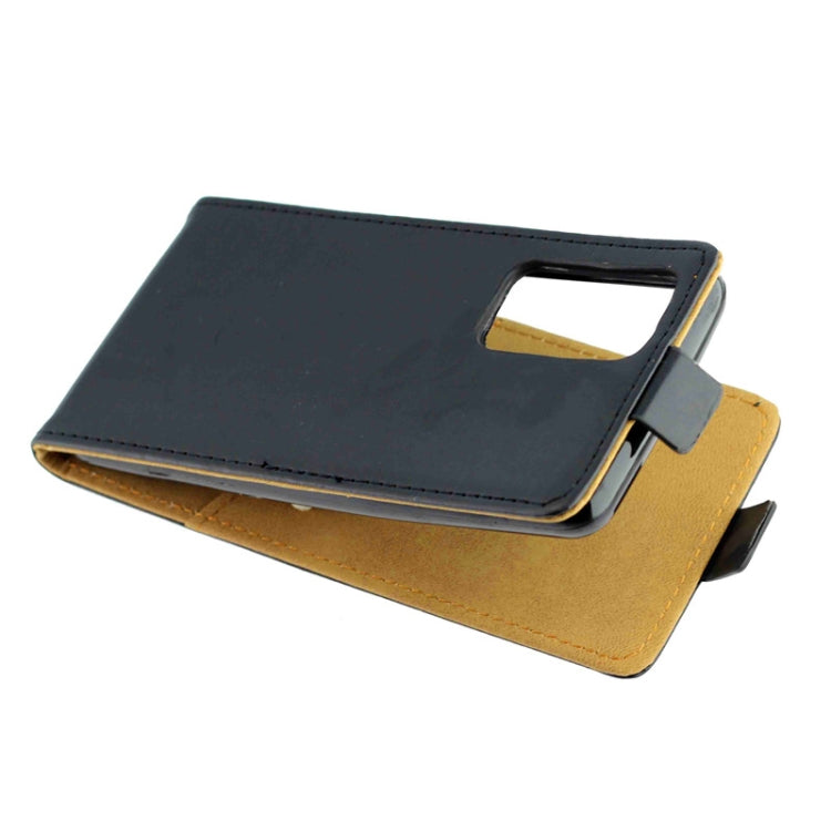 For Huawei P40 Business Style Vertical Flip TPU Leather Case  with Card Slot(Black)