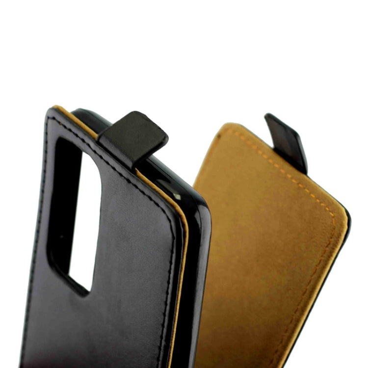 For Huawei P40 Business Style Vertical Flip TPU Leather Case  with Card Slot(Black)