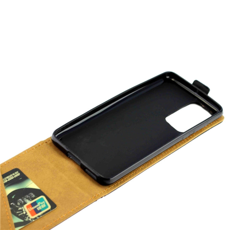 For Huawei P40 Business Style Vertical Flip TPU Leather Case  with Card Slot(Black)