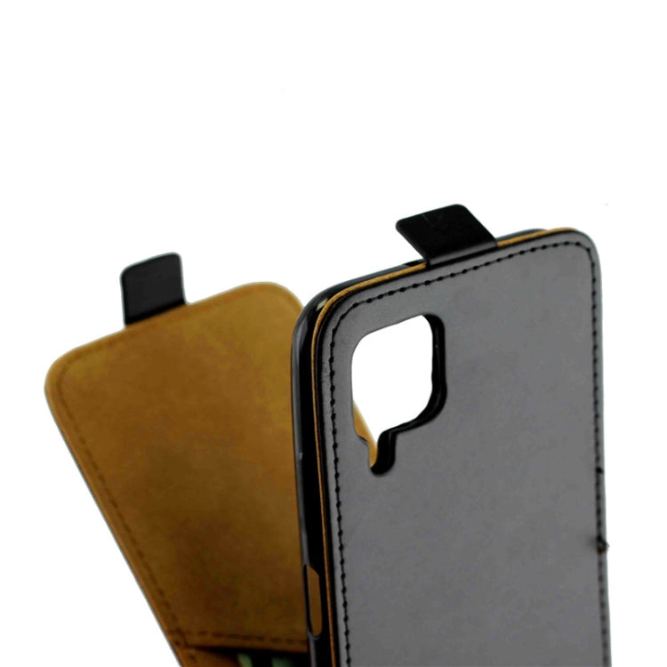 For Huawei P40lite/Nova6Se/Nova7i Business Style Vertical Flip TPU Leather Case  with Card Slot(Black)