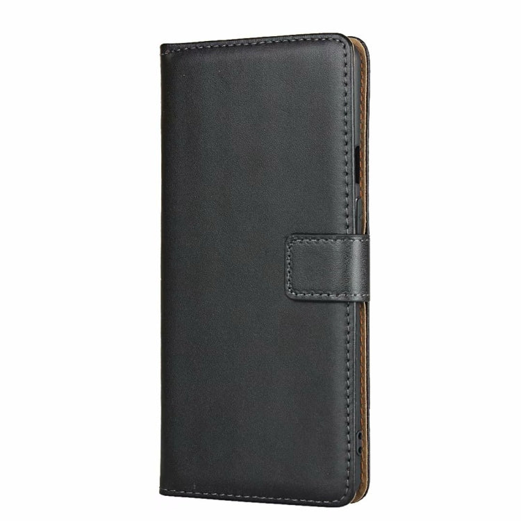For One Plus 8 Pro Leather Horizontal Flip Holster With Magnetic Clasp and Bracket and Card Slot and Wallet(Black)
