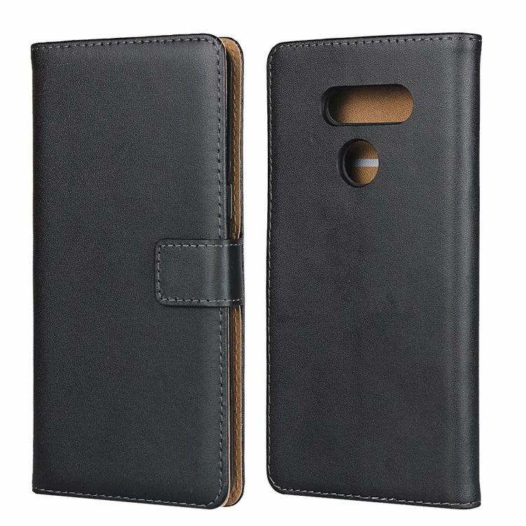 For LG K50S Leather Horizontal Flip Case with Magnetic Clasp Bracket & Card Slot & Wallet(Black)