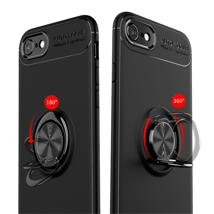 For iPhone SE 2022 / SE 2020 Metal Ring Holder 360 Degree Rotating TPU Case