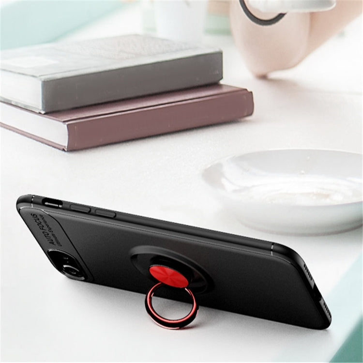 For iPhone SE 2022 / SE 2020 Metal Ring Holder 360 Degree Rotating TPU Case