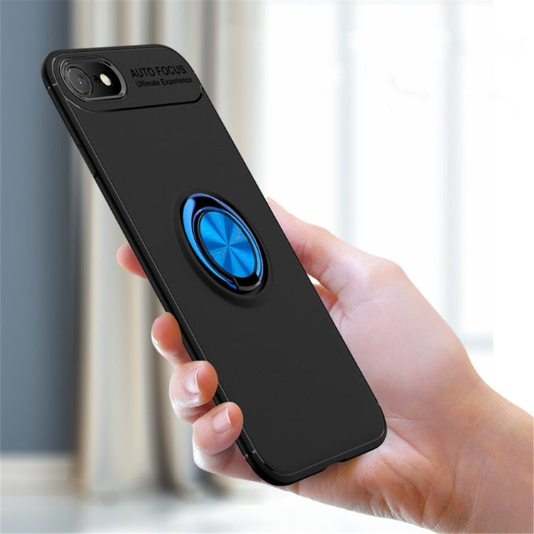For iPhone SE 2022 / SE 2020 Metal Ring Holder 360 Degree Rotating TPU Case