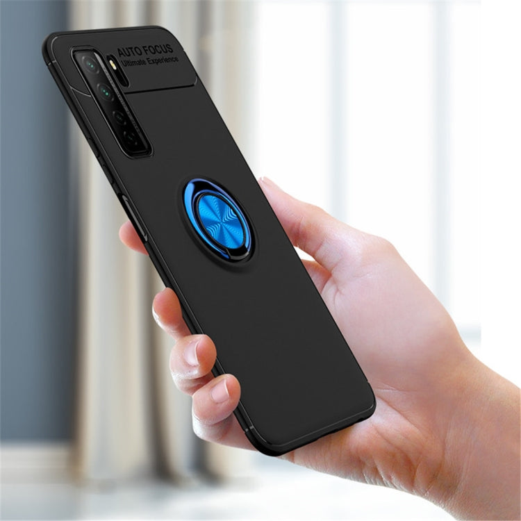 For Huawei Nova 7 SE  Metal Ring Holder 360 Degree Rotating TPU Case