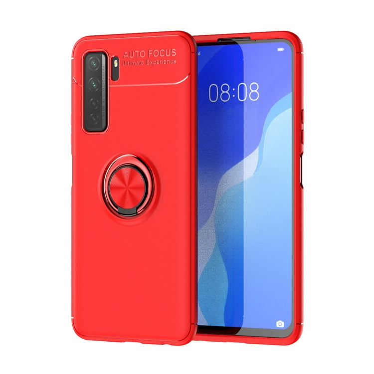 For Huawei Nova 7 SE  Metal Ring Holder 360 Degree Rotating TPU Case