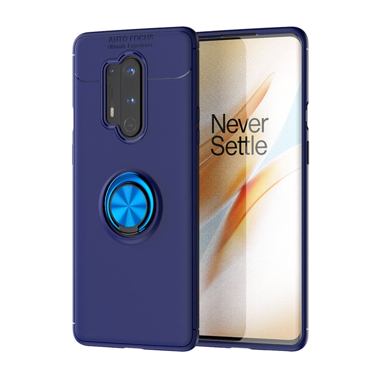 For Oneplus 8 Pro Metal Ring Holder 360 Degree Rotating TPU Case