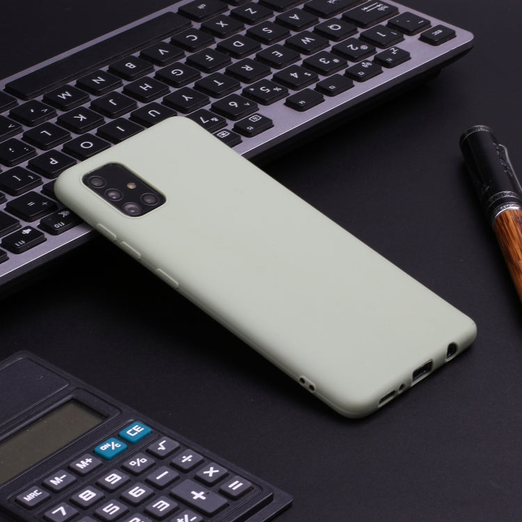 For Galaxy A71 Solid Color Frosted TPU  Phone Case