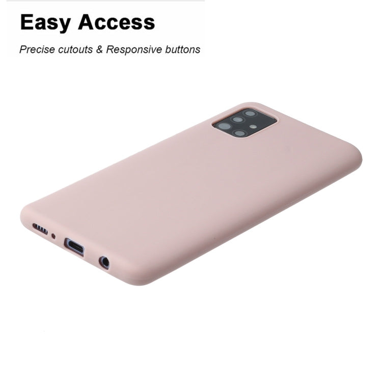 For Galaxy A71 Solid Color Frosted TPU  Phone Case