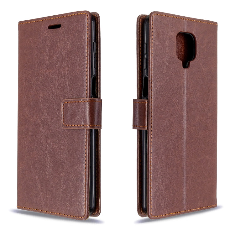 For Xiaomi Redmi Note9 Pro/Redmi Note 9s Crazy Horse Texture Horizontal Flip Leather Case with Holder & Card Slots & Wallet & Photo Frame