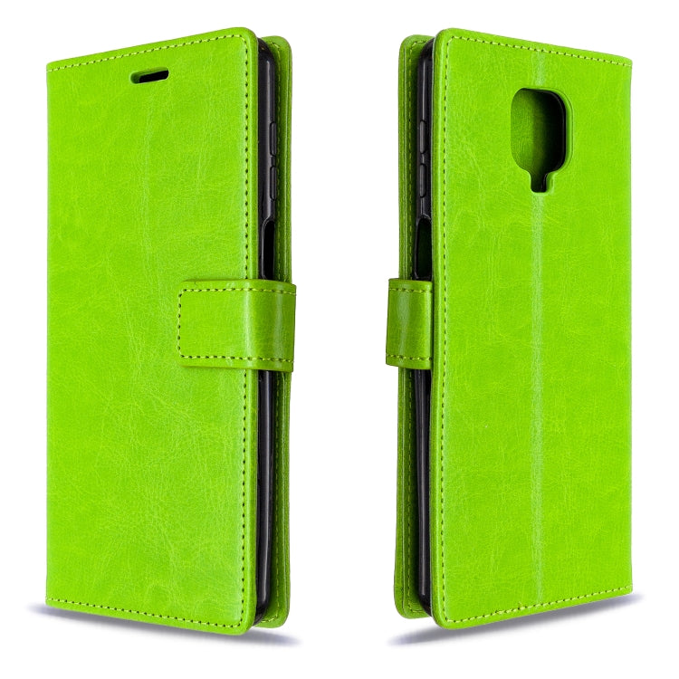 For Xiaomi Redmi Note9 Pro/Redmi Note 9s Crazy Horse Texture Horizontal Flip Leather Case with Holder & Card Slots & Wallet & Photo Frame