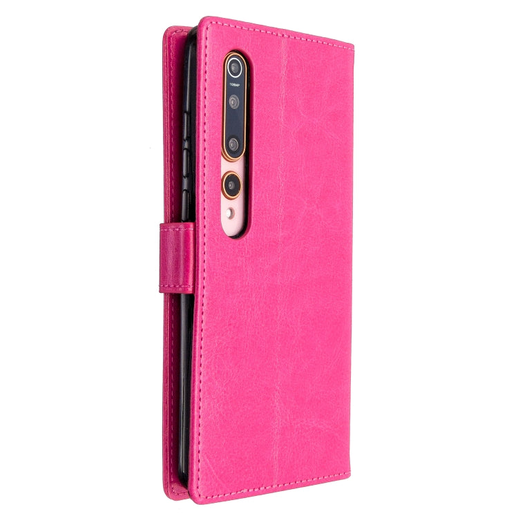 For xiaomi 10 Crazy Horse Texture Horizontal Flip Leather Case with Holder & Card Slots & Wallet & Photo Frame