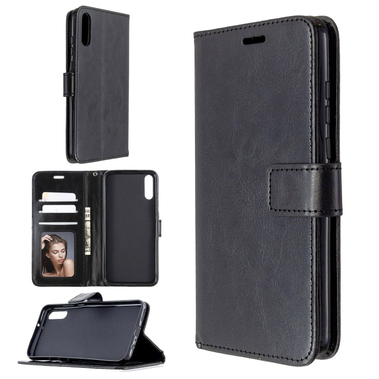 For Huawei Enjoy 10E Crazy Horse Texture Horizontal Flip Leather Case with Holder & Card Slots & Wallet & Photo Frame
