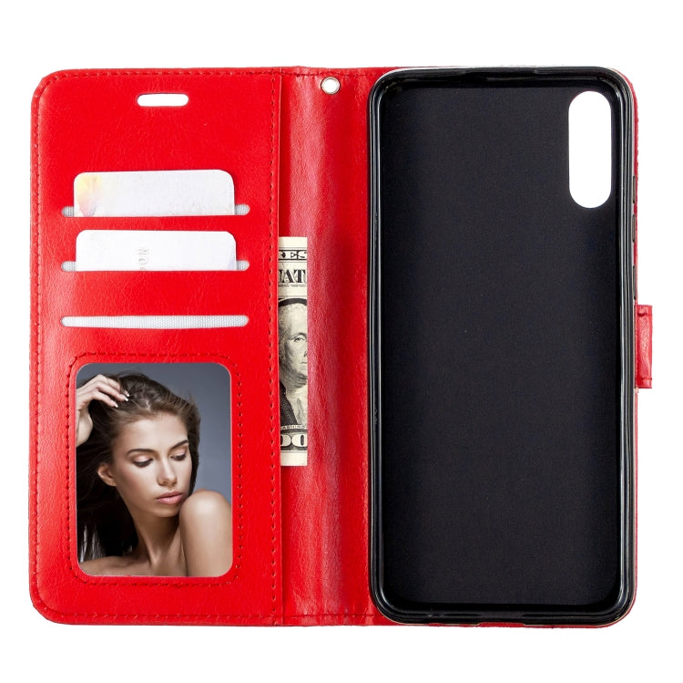 For Huawei Enjoy 10E Crazy Horse Texture Horizontal Flip Leather Case with Holder & Card Slots & Wallet & Photo Frame