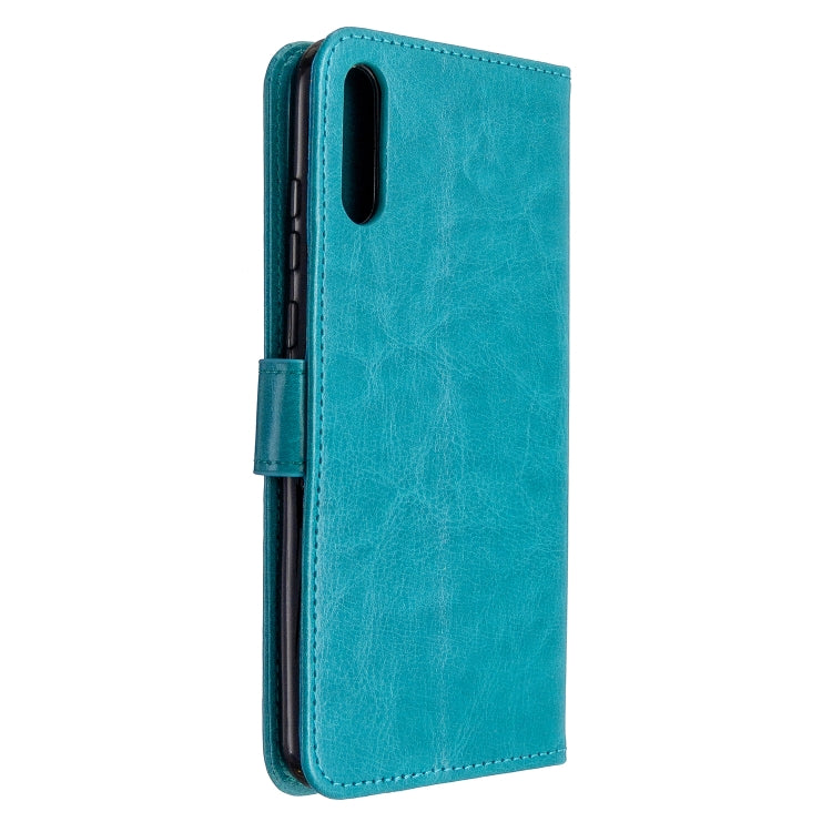 For Huawei Enjoy 10E Crazy Horse Texture Horizontal Flip Leather Case with Holder & Card Slots & Wallet & Photo Frame