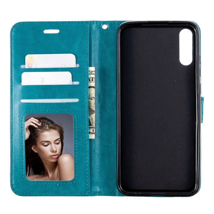 For Huawei Enjoy 10E Crazy Horse Texture Horizontal Flip Leather Case with Holder & Card Slots & Wallet & Photo Frame