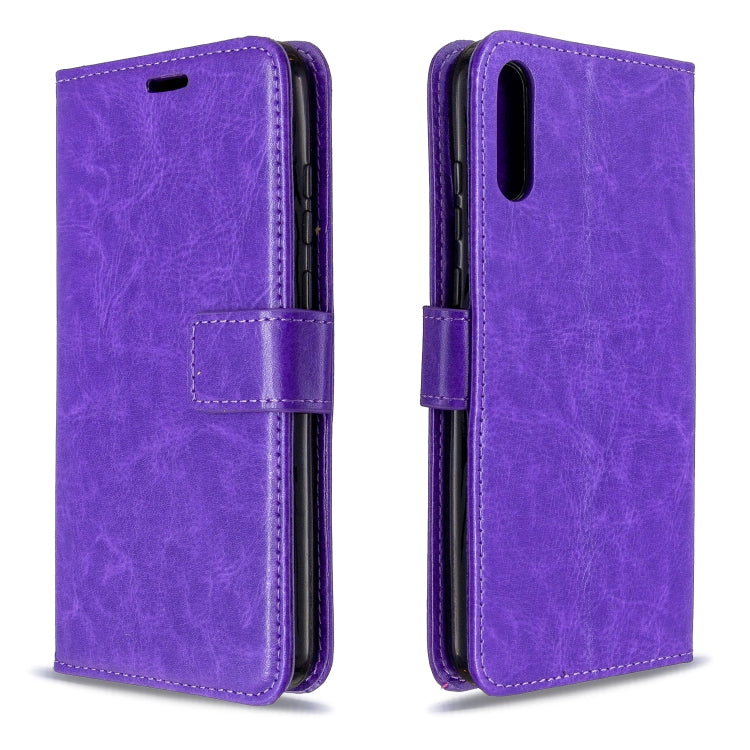 For Huawei Enjoy 10E Crazy Horse Texture Horizontal Flip Leather Case with Holder & Card Slots & Wallet & Photo Frame